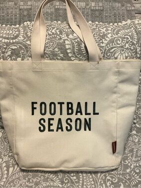 Football Season Canvas Tote - Never Used